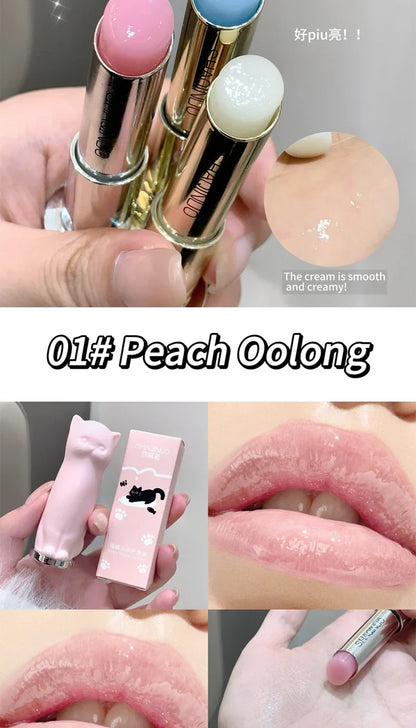 SHAQINUO Meowoqinqin Moisturizing Color Lip Balm, anti-dryness and crack fade lip lines Student Moisturizing lipstick Beauty Trend Shop