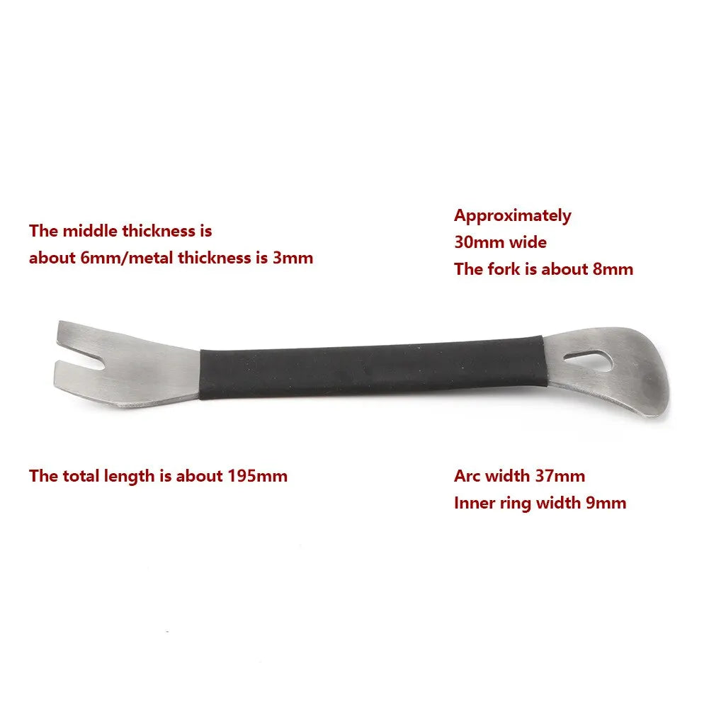 Car Audio Disassembly Tool Stainless Steel PryClip Rocker Crowbar Bar Door Panel Disassembly Pry Panel Interior Beauty World Shop
