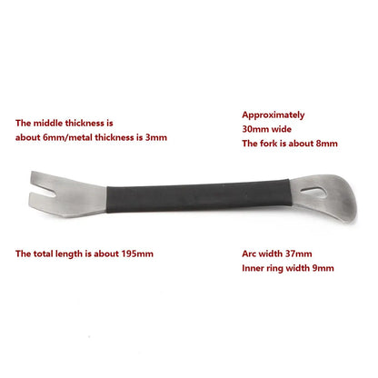 Car Audio Disassembly Tool Stainless Steel PryClip Rocker Crowbar Bar Door Panel Disassembly Pry Panel Interior Beauty World Shop