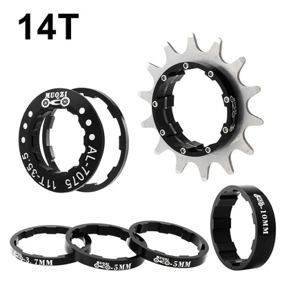MUQZI Single Speed Cassette Cog 12T 13T 14T 15T 16T 17T 18T 19T 20T 21T 22T Bike Cassette Conversion Kit Beauty World Shop