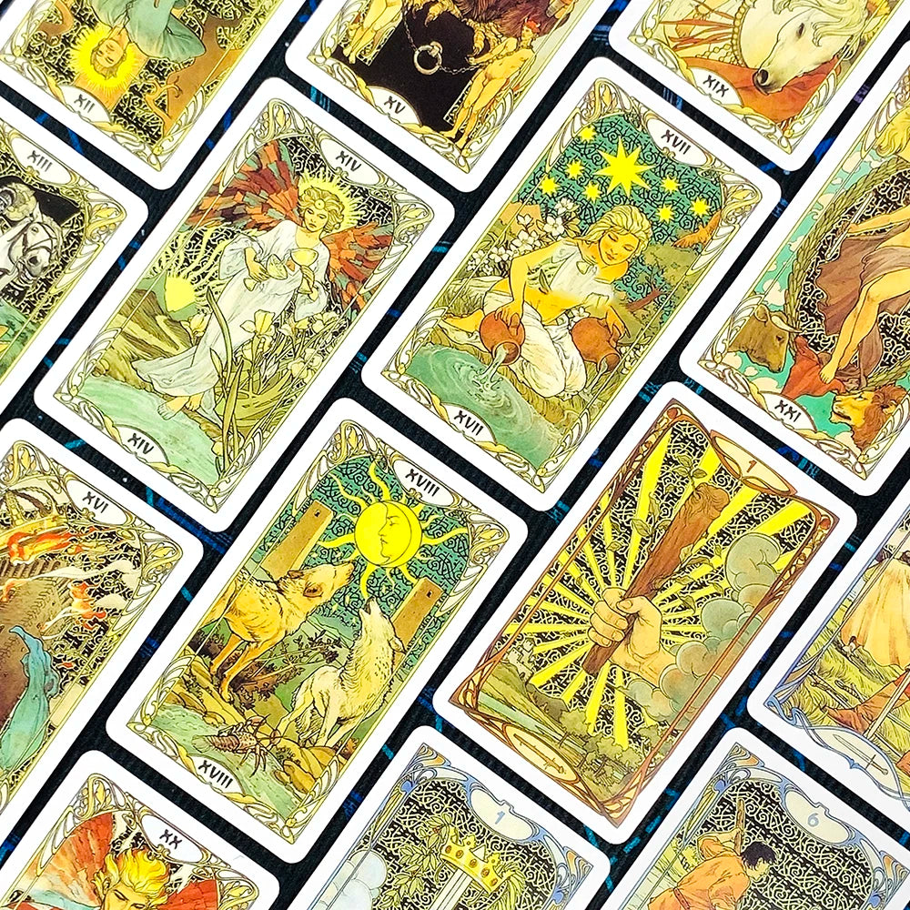 Tarot Card A 78 Cards Deck Classic Occult Divination Cards Game For Beginners,Ideal for Divination, Meditation & Gift Beauty World Shop