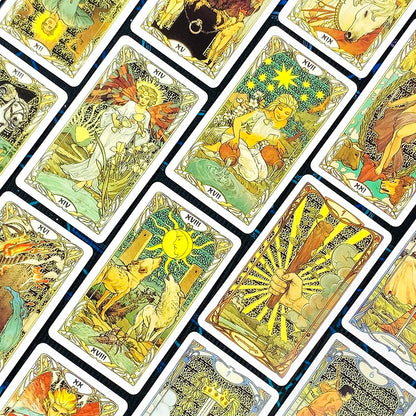 Tarot Card A 78 Cards Deck Classic Occult Divination Cards Game For Beginners,Ideal for Divination, Meditation & Gift Beauty World Shop