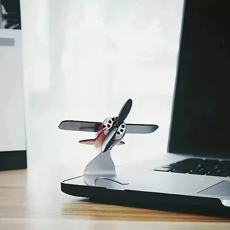 Solar Airplane Creative Men's Car Decoration Car Interior Accessories Desktop Ornament Gift For Woman, Man, Car Enthusiast Beauty Fashion
