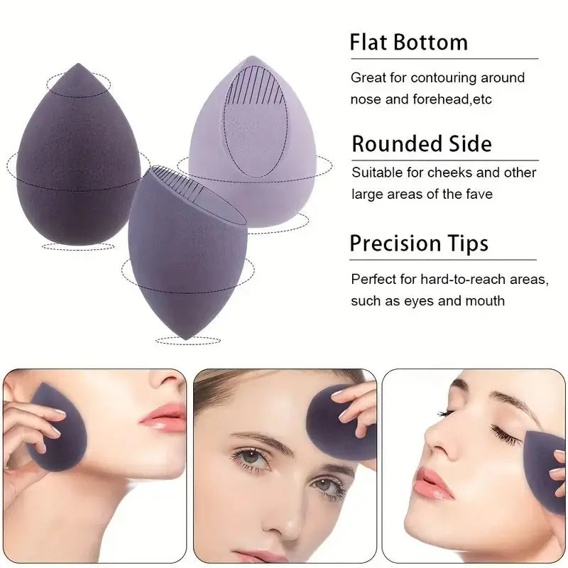 5 Bags of Beauty Eggs Makeup Sponge (Beauty Egg), Foundation Make-Up Mixed Beauty Sponge, Flawless Liquid, Cream and Powder, Mu Beauty World Shop