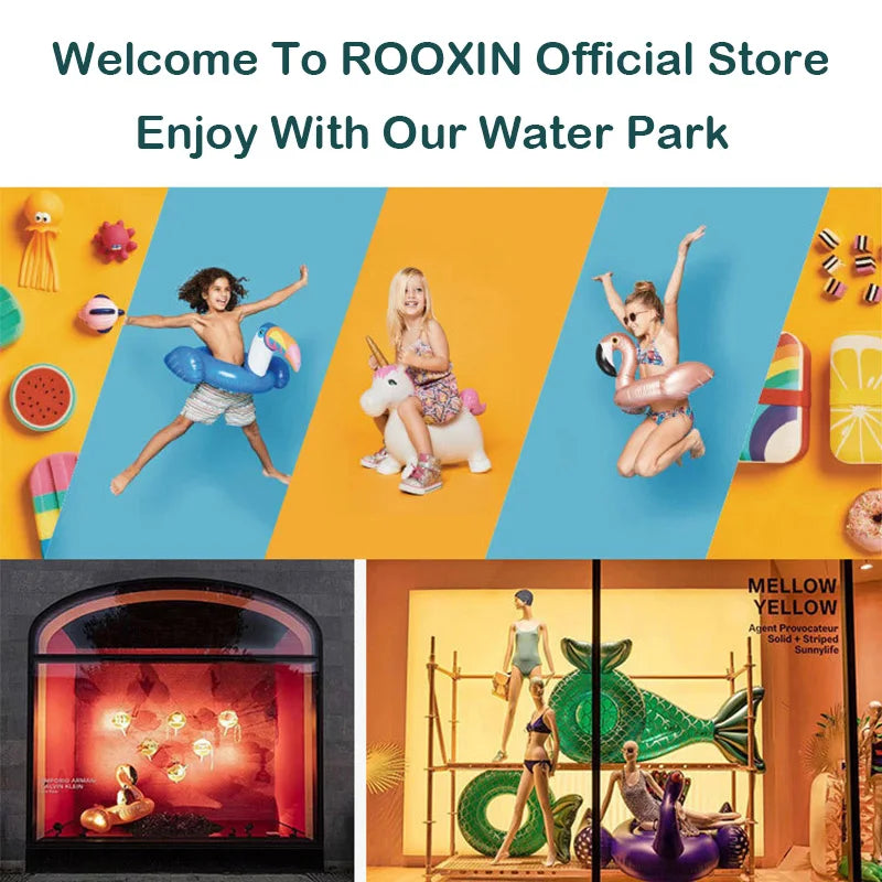 ROOXIN Water Hammock Adult Swim Ring Tube Inflatable Swim Mattress Swimming Ring Swim Adult Pool Float Beauty World Shop