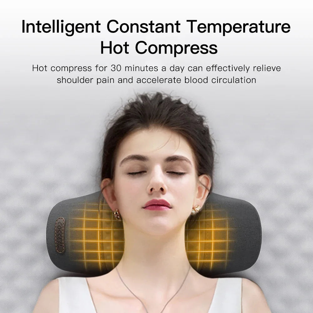 Electric Neck Massager Pillow Cervical Stretcher Heating Vibration Massage Back Traction Orthopedic Sleeping Pillows Support Beauty World Shop