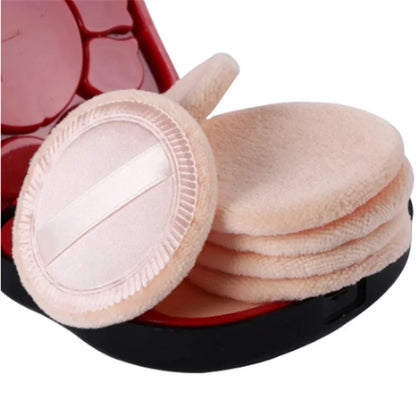 6pcs Round Facial Powder Foundation Puff ,Portable Soft Cosmetic Puff For Makeup Application, Beauty Tool Essential Make Up Beauty World Shop