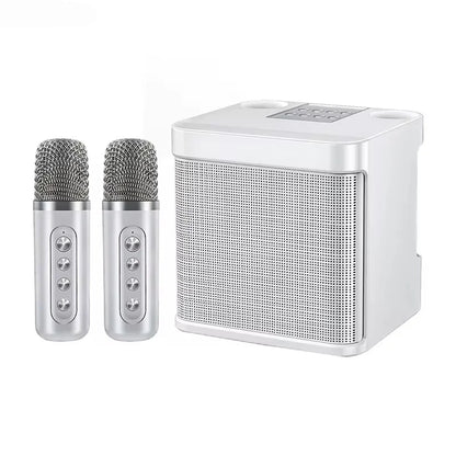YS203 Portable Bluetooth Speaker, dual-microphone wireless Karaoke all-in-one machine, outdoor family party Bluetooth speaker