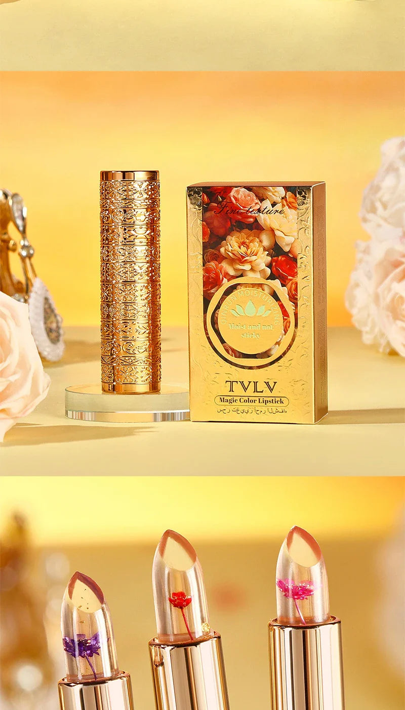Crystal Color-changing Petal Lipstick for Women Moisturizes long-lasting and non-sticky cup lip balm Beauty Trend Shop
