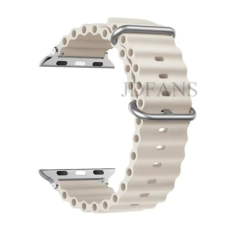 Strap For Apple watch ultra band 49mm 44mm 45mm 41mm 40mm 38mm 44 45 mm 1:1 Original Ocean belt iWatch series 9 10 8 7 se bands Beauty World Shop