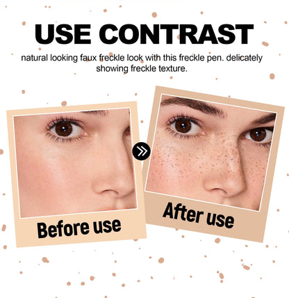 1PC Face Fake Freckles Pen Natural Waterproof Lifelike Fake Freckles Pen for Long Lasting Look Dot Spot Pen Makep Tool Cosmetic Beauty World Shop