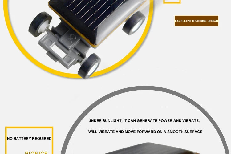 Solar Power Mini Sports Car Smaller Solar Power Project Car Mini Toy Car Educational Gadget Kids Gift Funny Racer Beauty World Shop