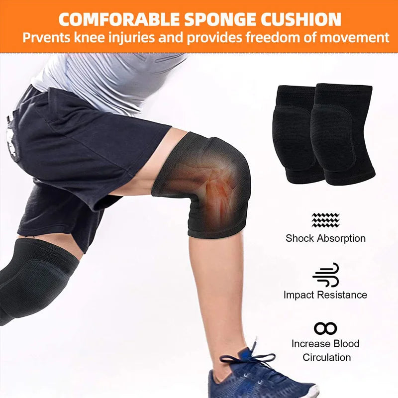 WorthWhile Dancing Knee Pads for Volleyball Yoga Women Kids Men Patella Brace Support EVA Kneepad Fitness Protector Work Gear Beauty World Shop