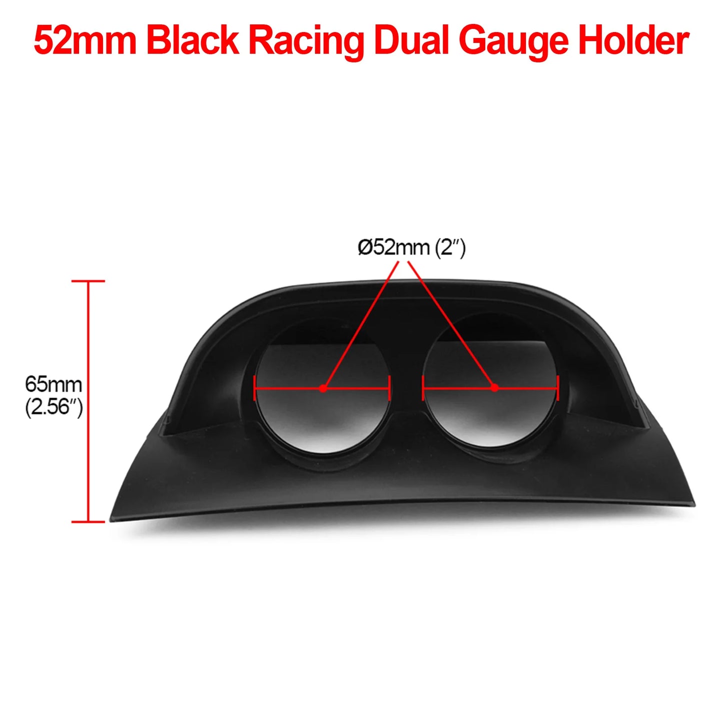 Universal 2INCH Car auto Gauge Holder 52mm manometer support Car Gauge Pod for Left Right Drive Car for 2 Inch 52mm Gauges Beauty World Shop