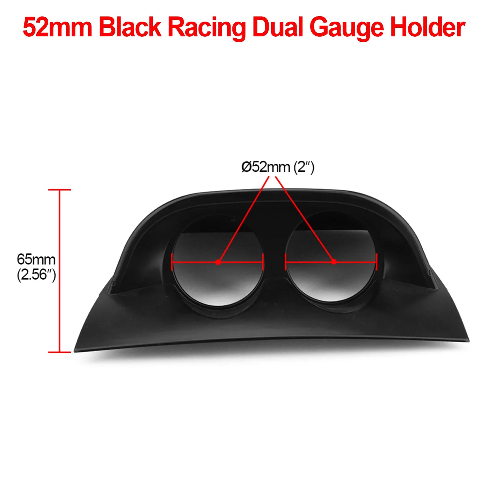 Universal 2INCH Car auto Gauge Holder 52mm manometer support Car Gauge Pod for Left Right Drive Car for 2 Inch 52mm Gauges Beauty World Shop