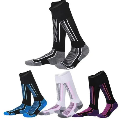 1 Pair Winter Warm Thickening Ski Stockings Hiking Socks For Women Men Children Anti-Cold Outdoor High Sports Stockings Beauty World Shop