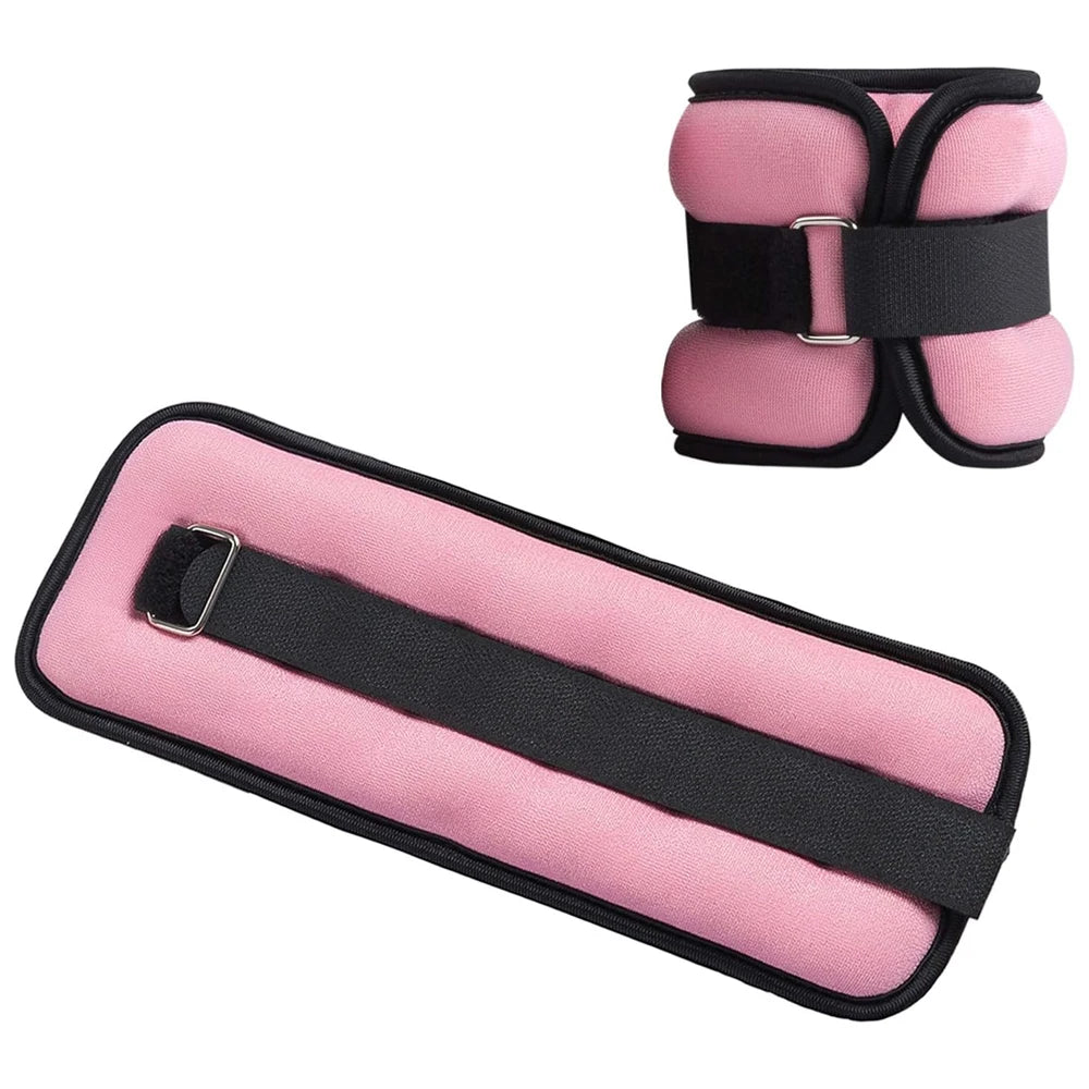 1Pair Adjustable Ankle & Wrist Weights (0.5kg/1kg) - Neoprene Leg Arm Straps for Running, Yoga - Strength Training for Women Men Beauty World Shop