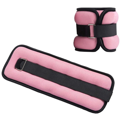 1Pair Adjustable Ankle & Wrist Weights (0.5kg/1kg) - Neoprene Leg Arm Straps for Running, Yoga - Strength Training for Women Men Beauty World Shop