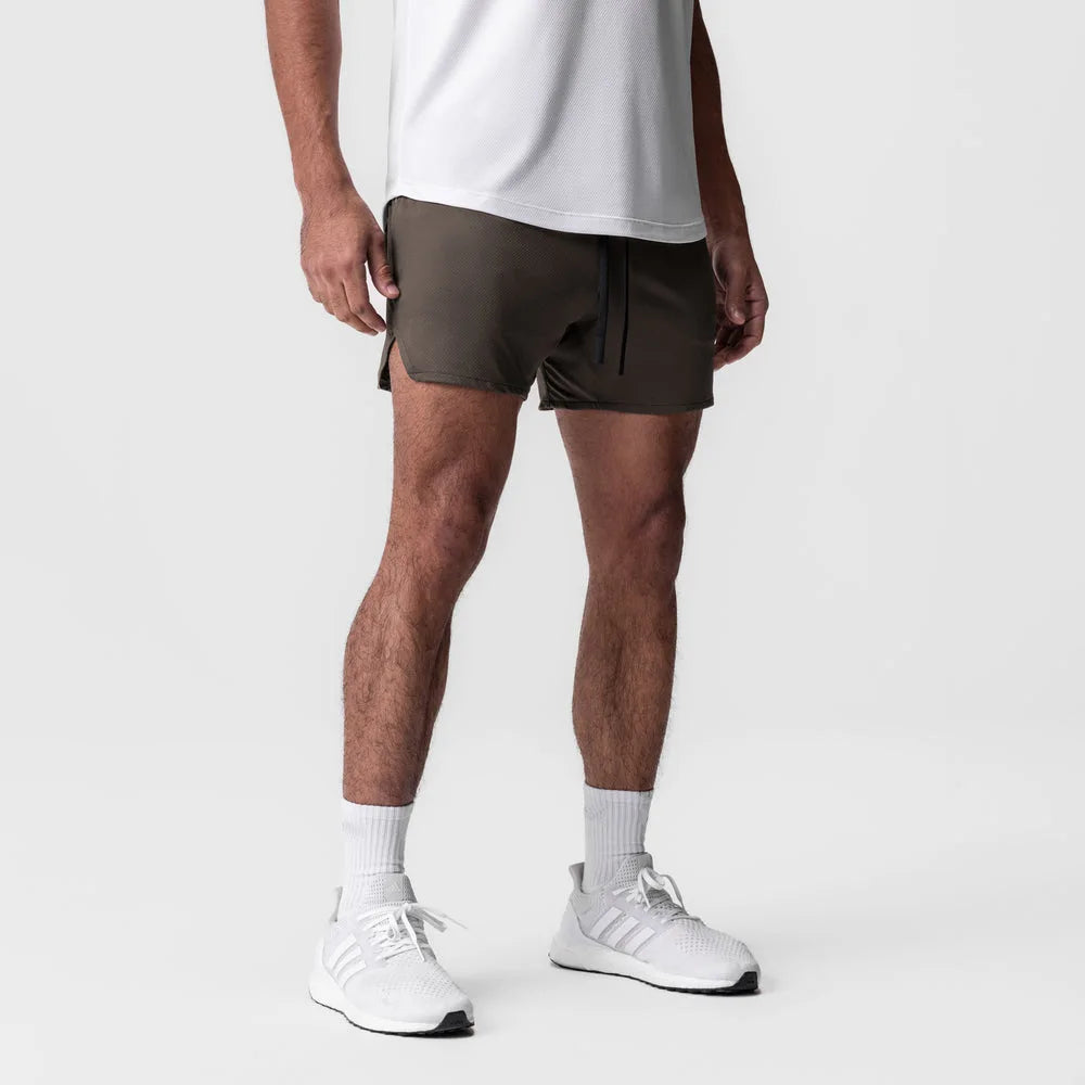 New Summer Men's Sports Shorts Quick Dry Breathable Beach Jogging Single Layer Breathable Shorts Training Basketball Apparel Gym