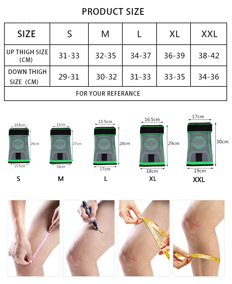1pc Knee Brace Knee Sleeve Support For Men And Women Knee Pads For Running, Hiking Meniscus Tear Arthritis Joint Pain Relief Beauty World Shop
