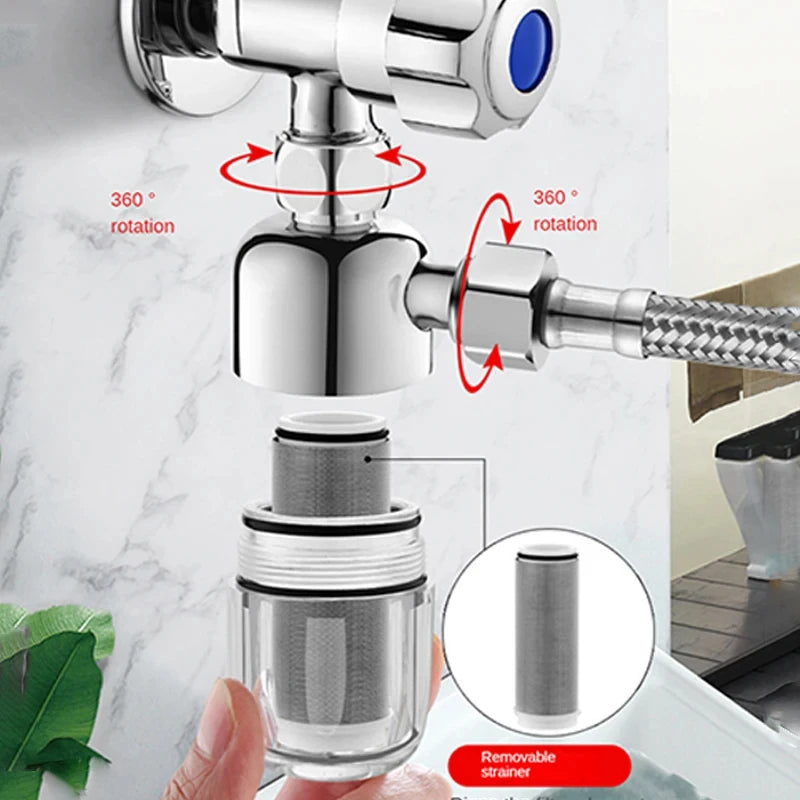 Stainless Steel Household Water Filter Front Inlet Tap Anti-Scale Shower Purifier for Drinking Water Beauty World Shop