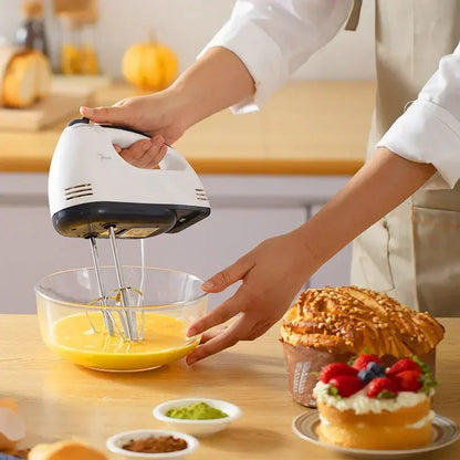 Handheld Electric Egg Beater Multifunctional Kitchen Mixer for White Cream Dough Automatic Home Cooking Egg White Beater Beauty World Shop