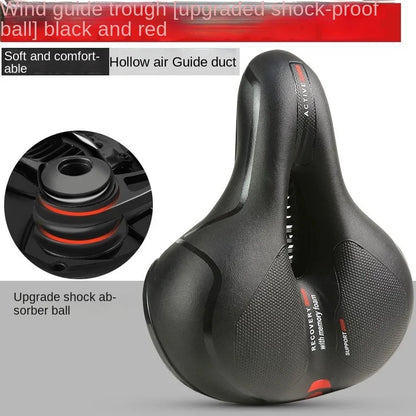 ESLNF Hollow Breathable Bicycle Saddle MTB Road Bike Saddle Shock Absorbing Comfortable Big Butt Bike Seat Bicycle  Accessories Beauty World Shop