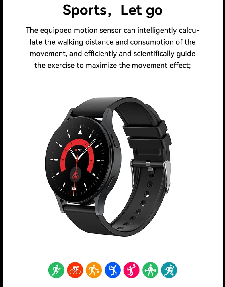 LAXASFIT 2025 New Smart Watch 6 Bluetooth Call Sports Health Monitoring Men Women Smart Watch Gift For Android IOS Beauty World Shop