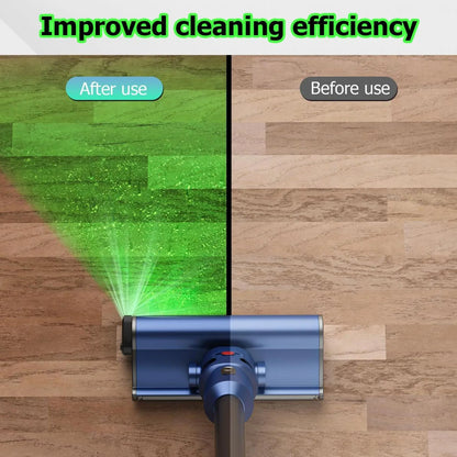 Vacuum Cleaner LED Dust Display Lamp Waterproof Green Laser Light Vacuum Parts Beauty World Shop