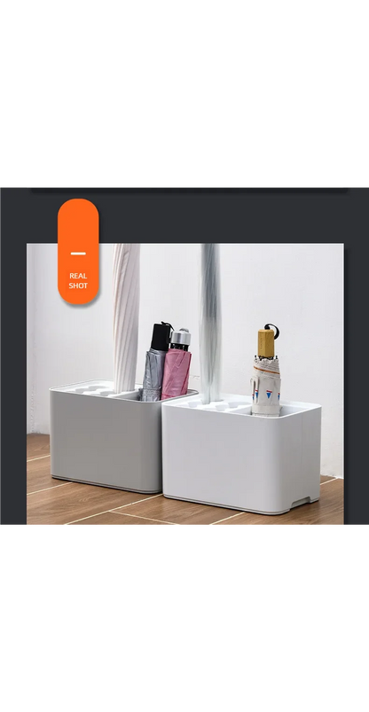Umbrella rack with drip tray, suitable for space saving storage in the corner of the entrance passage, can hold 10/15 umbrellas Beauty World Shop