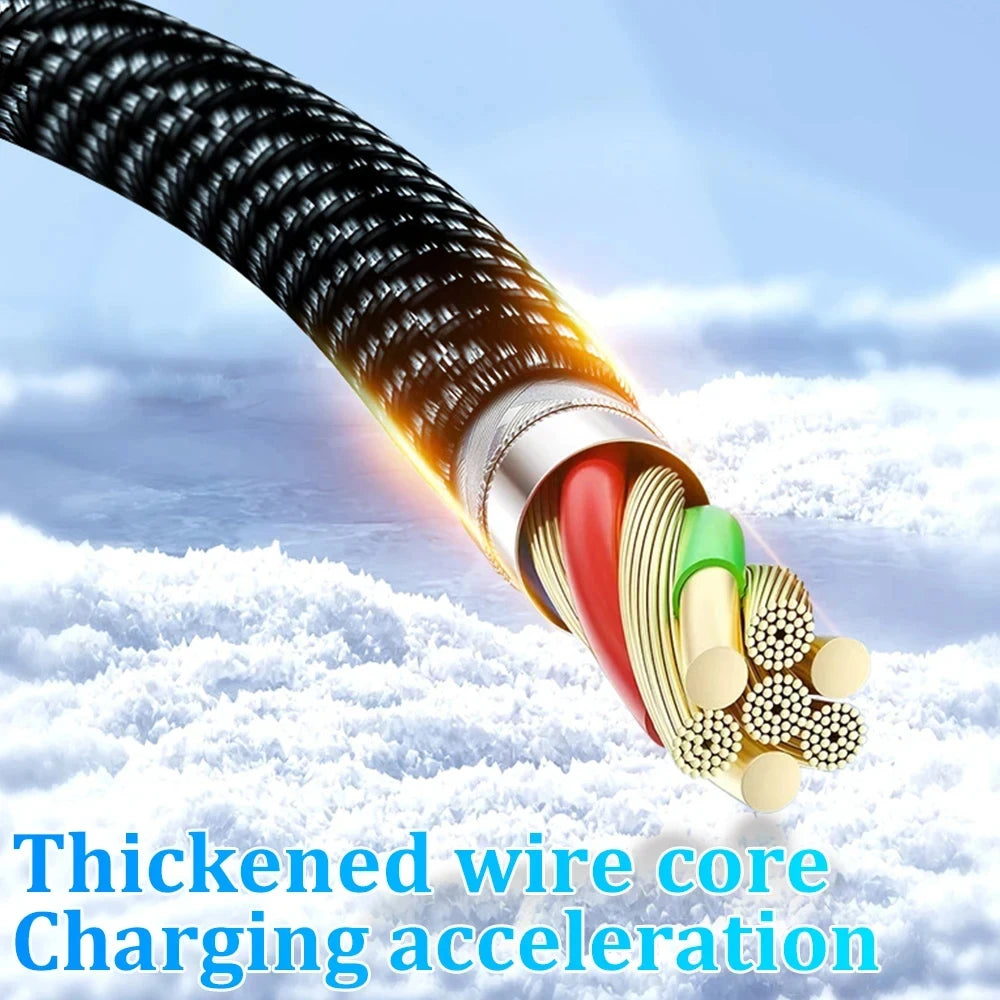 NNBILI 100W USB C 120W USB A charging cables with LED display screen, USB C=C-C，USB A=A-C,Xiaomi iPhone、 Samsung not compatible Beauty World Shop