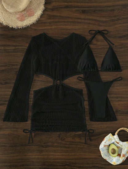 2026 Sexy Bikinis Female Swimsuits Women's Three-Piece Swimwear Beach Swim Wear Bathing Suits Brazilian Bikini Set Pool Bather Beauty World Shop