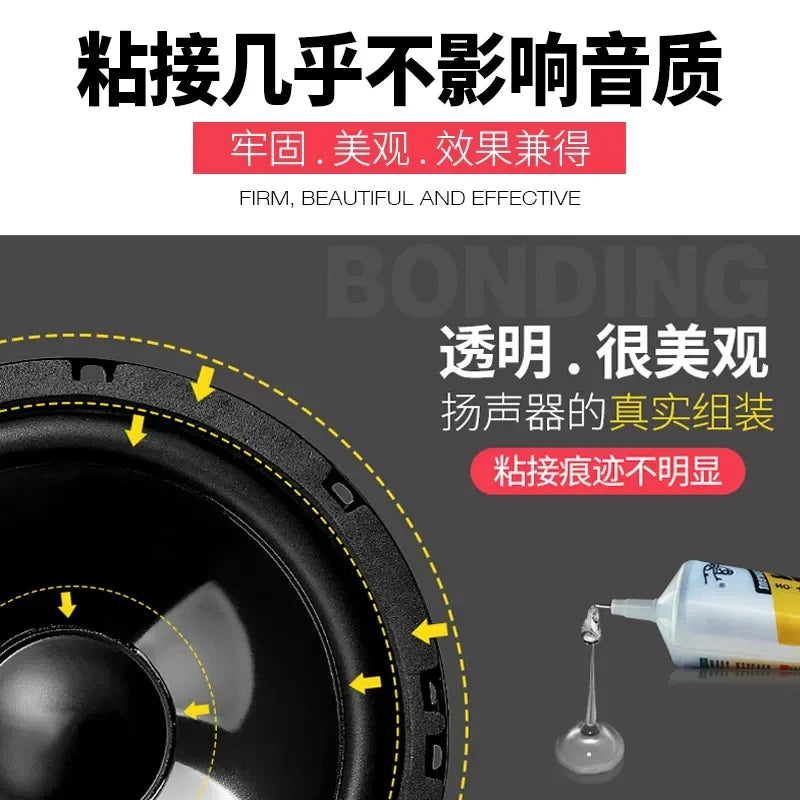 Zhanlida 15ml 50ml 80ml Black/transparent Speaker Repair Glue Foam Side Dust Cap Rubber Edge Cone Basin Strong Adhesive Beauty World Shop