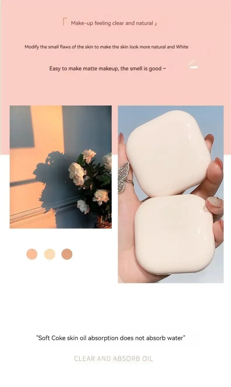 Setting Powder Oil Control Makeup Setting Brightening Skin Tone Setting Powder With Mirror Compact Portable Makeup Powder Beauty World Shop