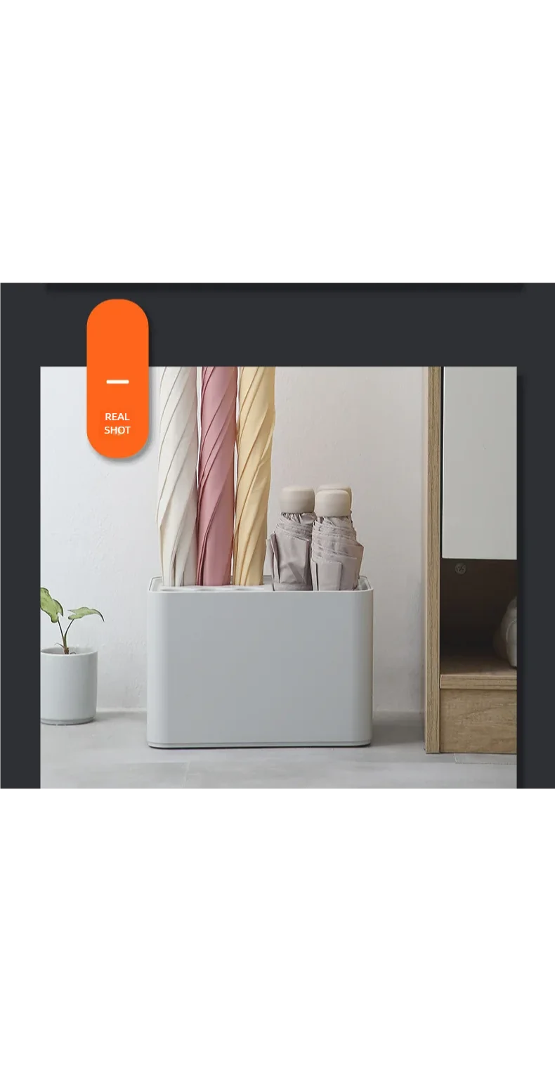 Umbrella rack with drip tray, suitable for space saving storage in the corner of the entrance passage, can hold 10/15 umbrellas Beauty World Shop