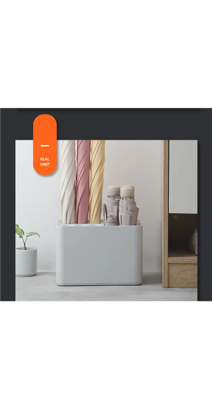 Umbrella rack with drip tray, suitable for space saving storage in the corner of the entrance passage, can hold 10/15 umbrellas Beauty World Shop