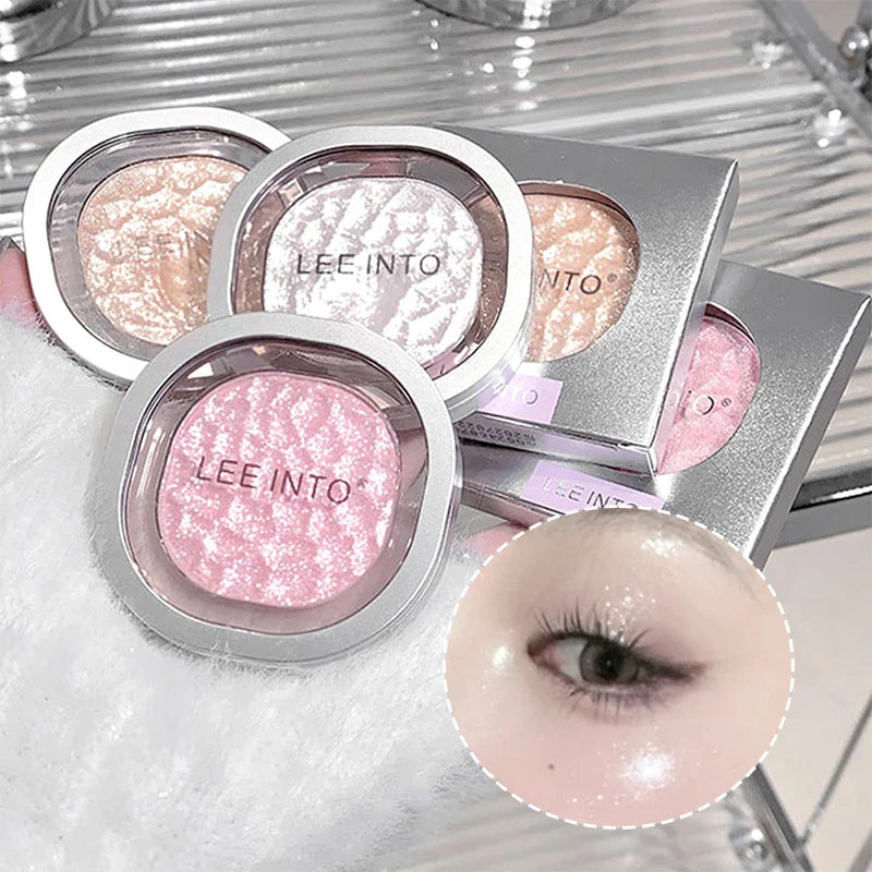 LEEINTO color-glowing high-gloss powder pearlescent powder brightens up the make-up eye shadow disc Beauty Trend Shop