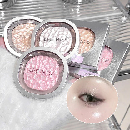 LEEINTO color-glowing high-gloss powder pearlescent powder brightens up the make-up eye shadow disc Beauty Trend Shop