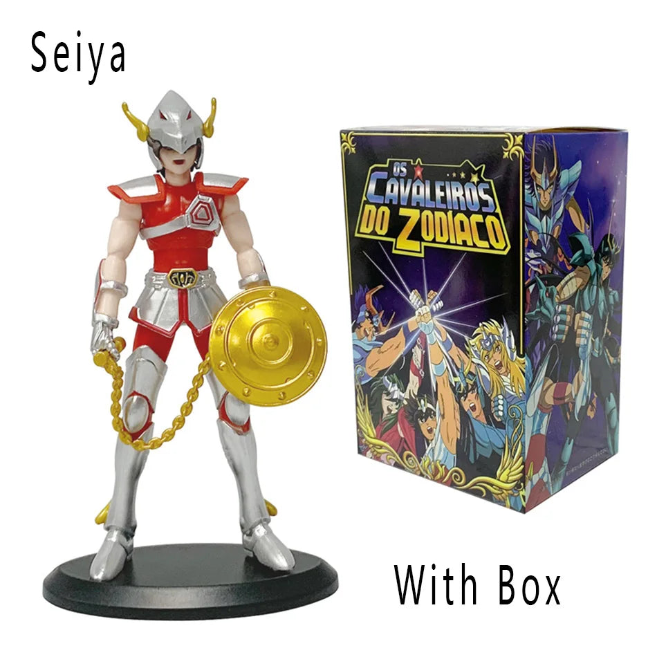 In Stock Hot Anime Figure Phoenix Ikki Hyoga Seiya Shiryu Standing Armor Model Children's Toys PVC Box Desktop Collection Toys Beauty World Shop