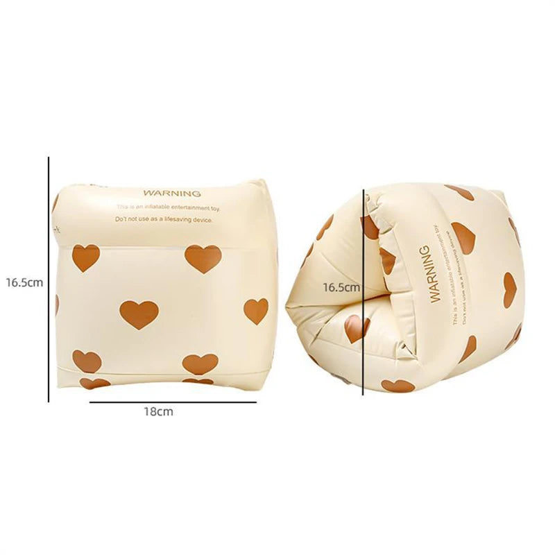 1 pair  Cartoon printing Swimming Arm Floaties， Inflatable Swim Arm Bands Floater Sleeves for Adults and Kids Beauty World Shop