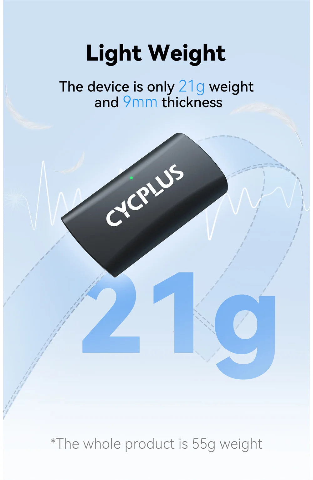 CYCPLUS H2 Heart Rate Sensor Chest Strap Belt Dual Mode ANT BLE Cycling Computer Bike Accessories Sports Heart Rate Monitor Beauty World Shop