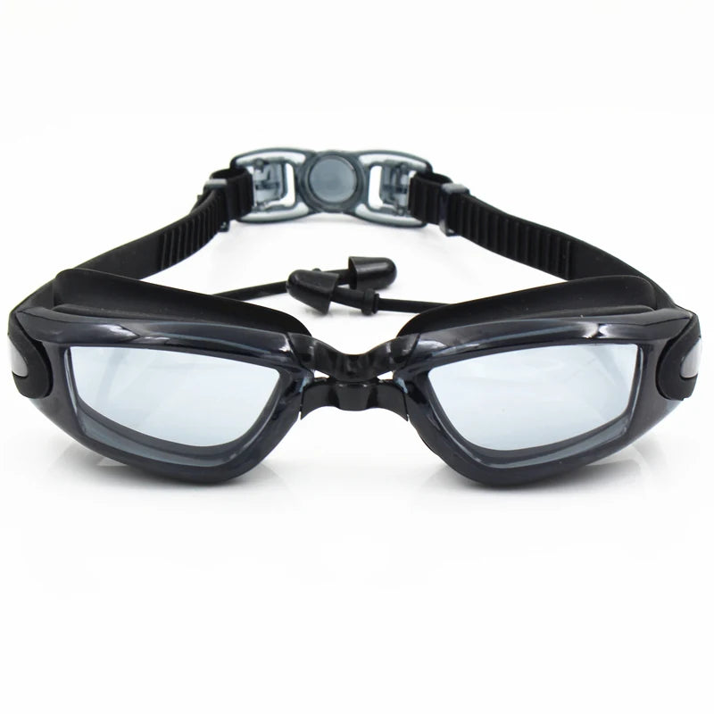 Swimming Goggles Adult Pool Glasses Anti Fog Men Women UV Protection Optical Waterproof Swim Eyewear with Earplugs Beauty World Shop