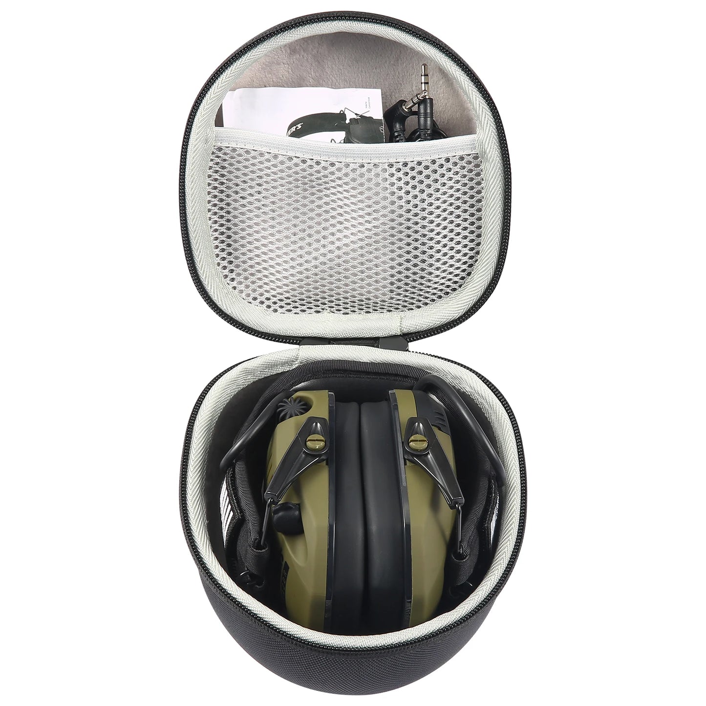 YHKEMA Shockproof Hard Carrying Case Travel Bag For Howard Leight Impact Sport Sound Amplification OD Electric Earmuff