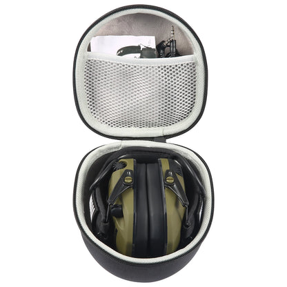 YHKEMA Shockproof Hard Carrying Case Travel Bag For Howard Leight Impact Sport Sound Amplification OD Electric Earmuff