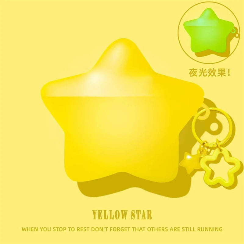 For AirPods Pro3 4 3 2 1 Pro Pro2 Earphone Case 3D Glitter Star Luminous Silicone Cartoon Headphone Box Cover