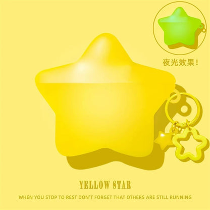 For AirPods Pro3 4 3 2 1 Pro Pro2 Earphone Case 3D Glitter Star Luminous Silicone Cartoon Headphone Box Cover