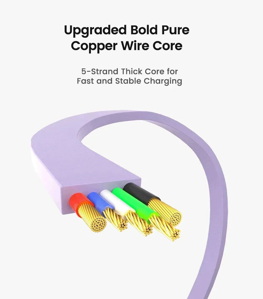 USB-C to USB-C Retractable PD240W Fast Charging Type-C Data Cable 1M Mobile Phone Charging Wire for iPhone 15/16 Xiaomi Samsung Beauty World Shop