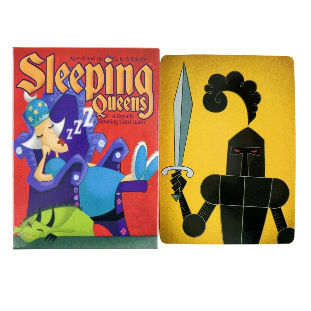 Full English Sleeping Queens Board Game Card Family Gift Wake Up Queen Strategy Game Fun Childrens Game Card Beauty World Shop