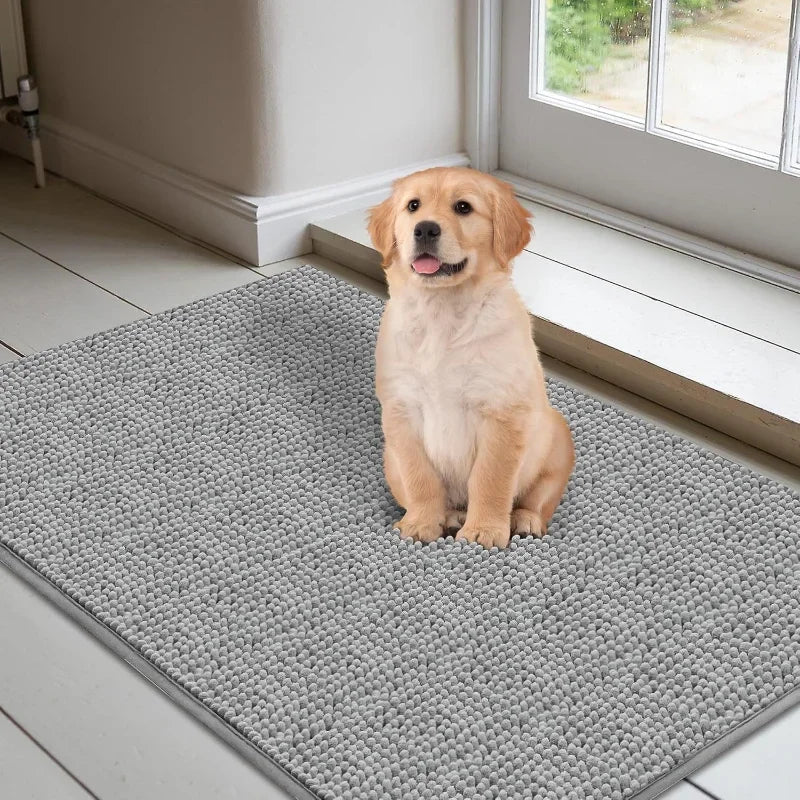 Dog Doormats for Muddy Paws Absorbent Non-slip Washable Mat Anti-slip Quick-drying Microfiber Mud Mat Pet Accessories Beauty World Shop