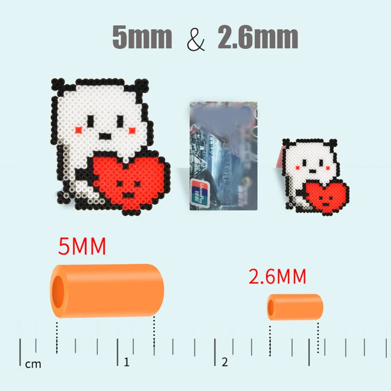 2000 pcs/Bag 2.6mm Hama Beads Puzzle Perlen Iron Beads Diy Perler Fuse Bead Intelligence Educational Toys Beauty World Shop